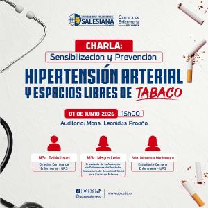 Afiche de Charla: Sensibilización y prevención